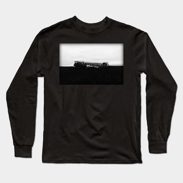 Crashed Airplane Long Sleeve T-Shirt by TortillaChief